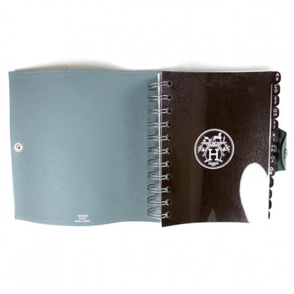 Hermes Leather Ulysse PM Notebook Cover w Address Booklet Ciel 5 of 8