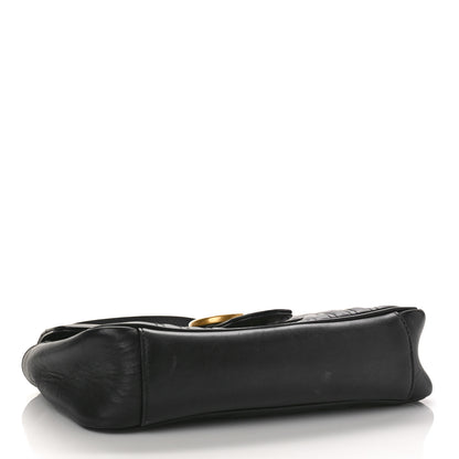 Gucci Calfskin Matelasse Small GG Marmont Shoulder Bag Black 4 of 10