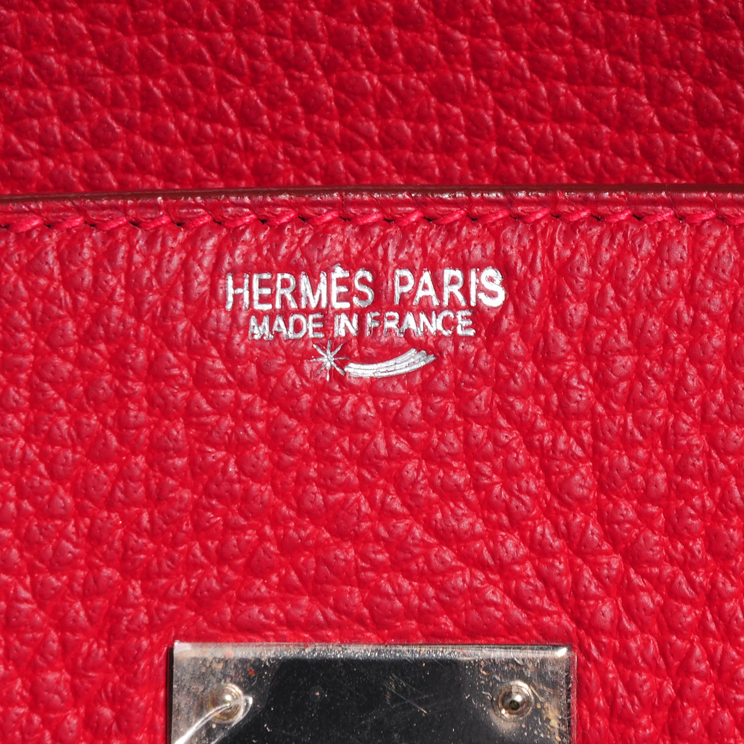 Hermes Buffle Skipper Birkin 35 Rouge Vif 7 of 28