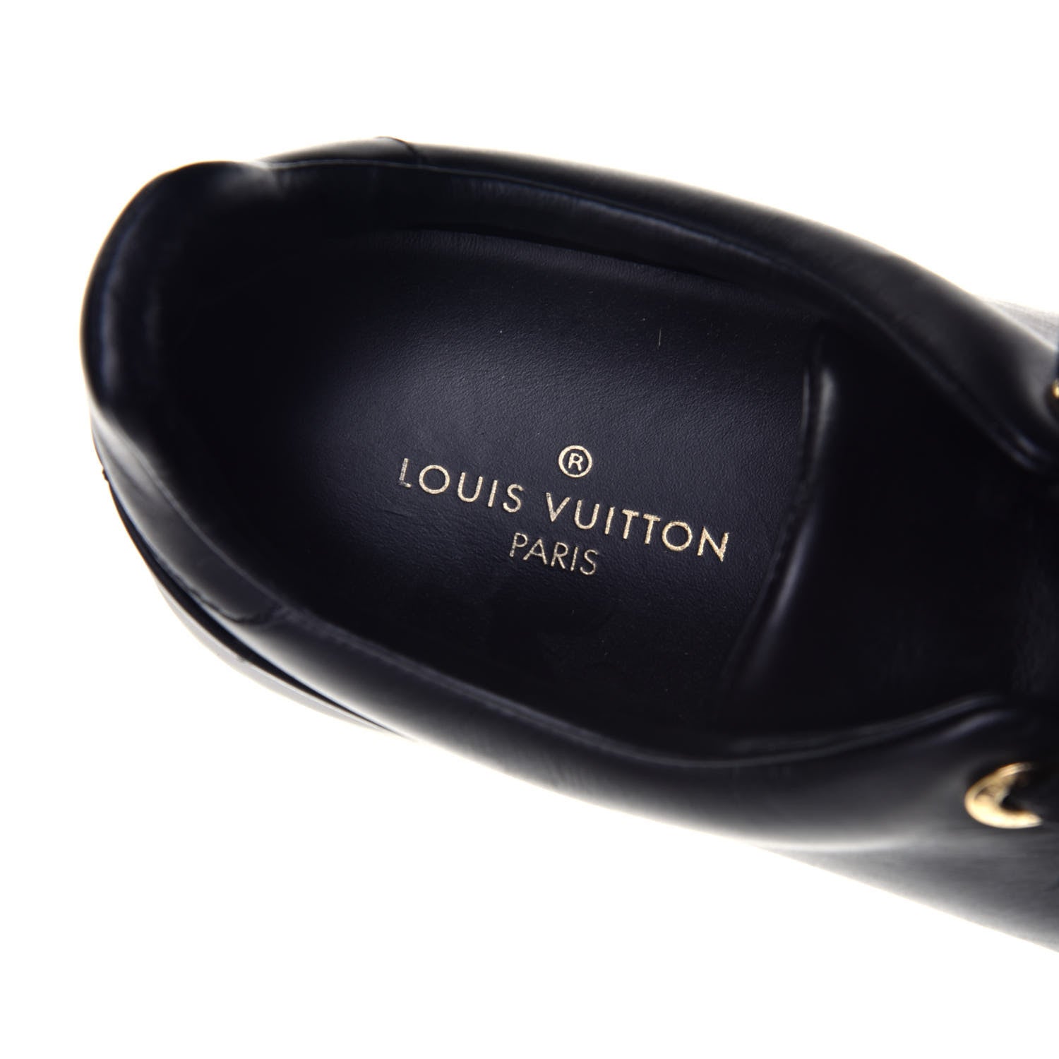 Louis Vuitton Calfskin Frontrow Sneakers 39 Black 7 of 8