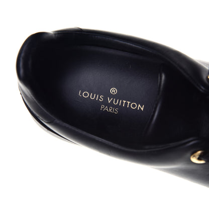 Louis Vuitton Calfskin Frontrow Sneakers 39 Black 7 of 8