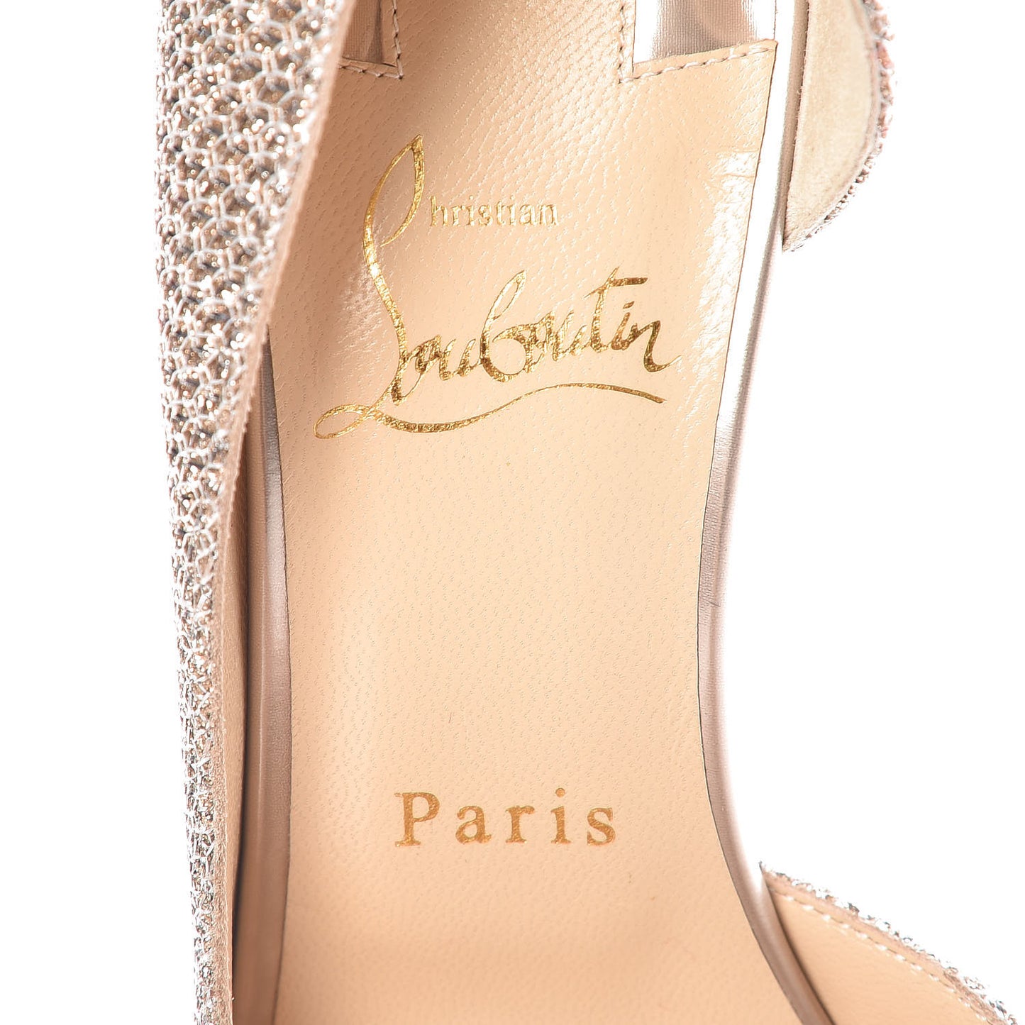 Glitter Luminor Iriza 100 Pumps 37.5 Colombe
