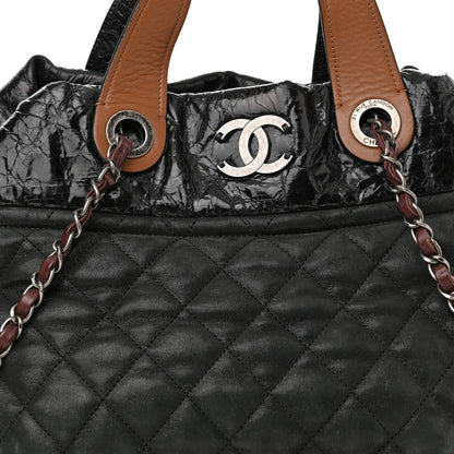 Chanel Iridescent Calfskin In the Mix Tote Black 7 of 10