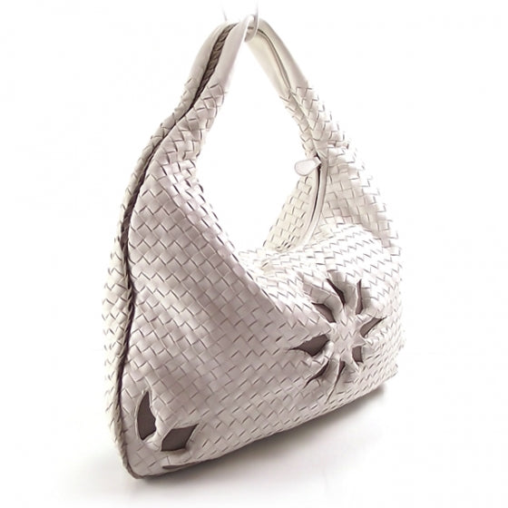 Bottega Veneta Woven Large Sun Flower Veneta White 3 of 11