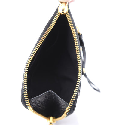 Balenciaga Agneau Arena Classic Gold Hardware Mini Pouch Black 4 of 8