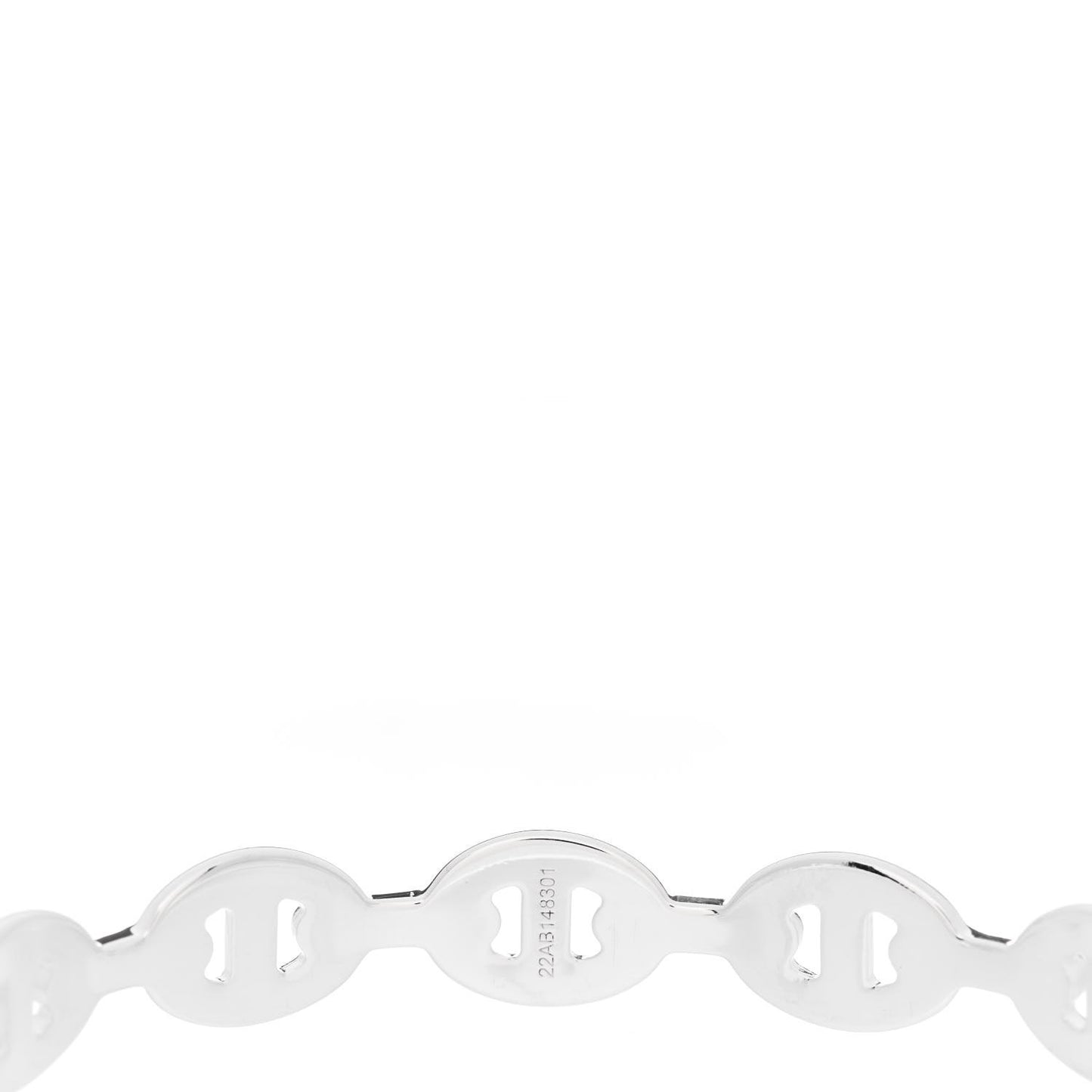 Sterling Silver MM Chaine d'Ancre Enchainee Cuff Bracelet ST