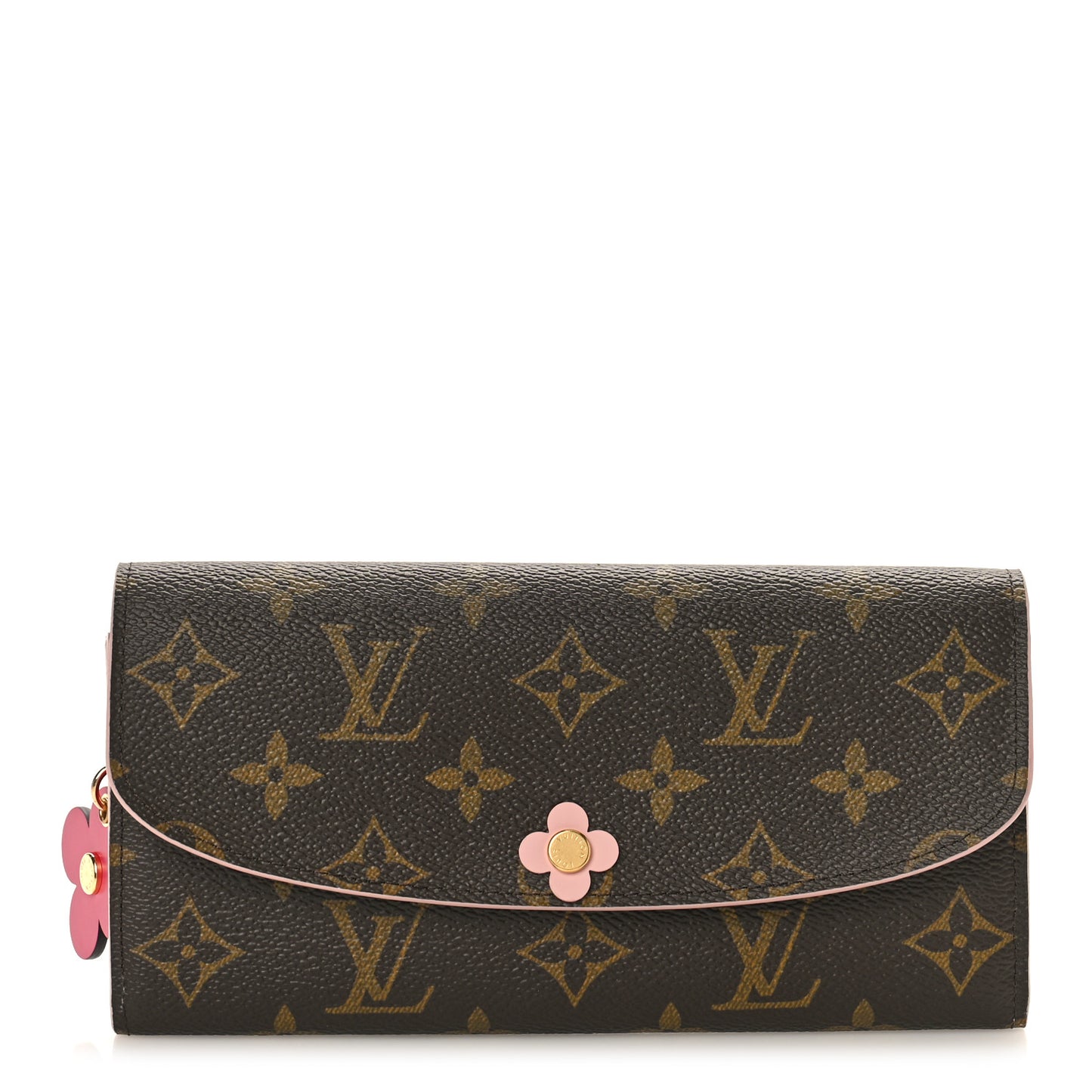 Monogram Bloom Flower Emilie Wallet Fuchsia