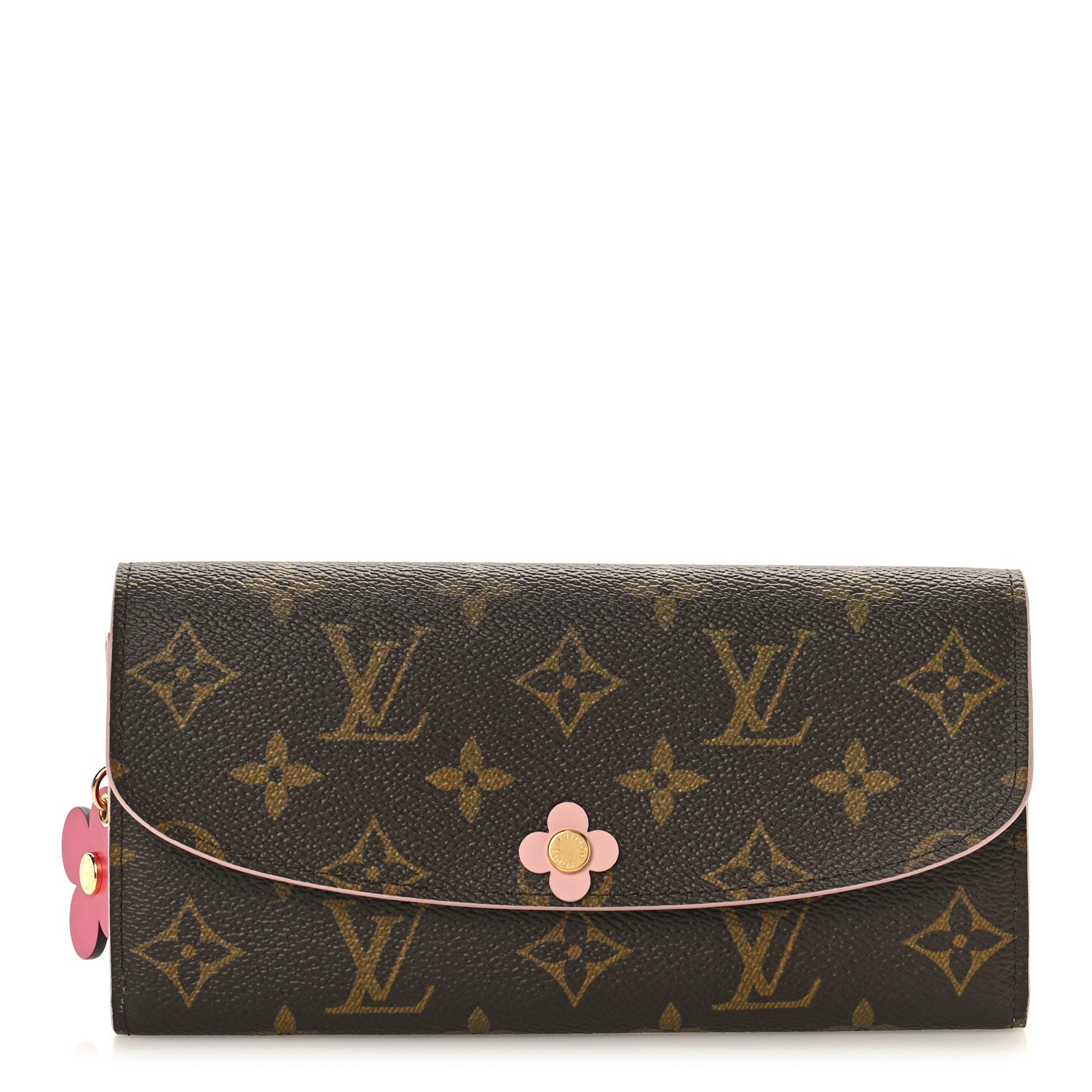 Louis Vuitton Monogram Bloom Flower Emilie Wallet Fuchsia 1 of 8
