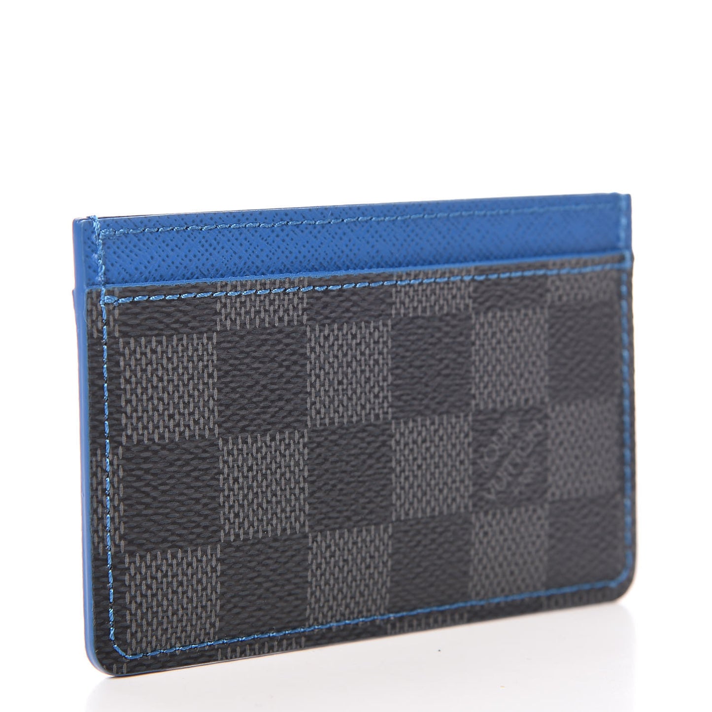 Damier Graphite Card Holder Blue