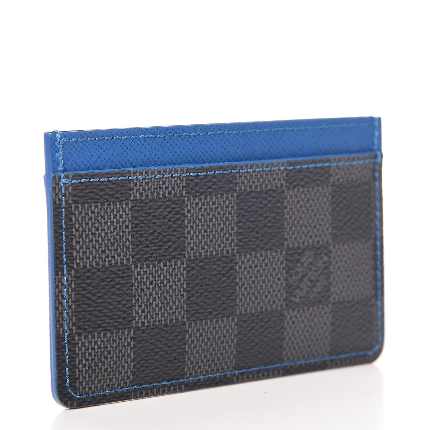 Louis Vuitton Damier Graphite Card Holder Blue 3 of 7