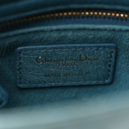 Christian Dior Ostrich Mini Lady Dior Blue 6 of 10