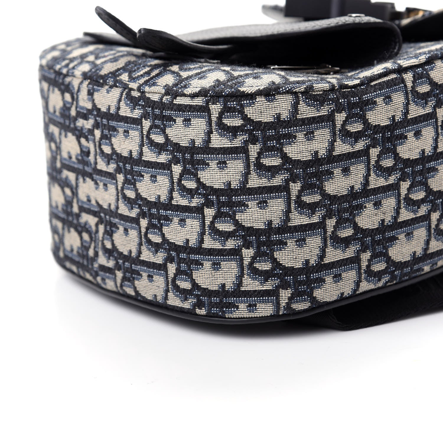 Christian Dior Oblique Jacquard Mini Saddle Backpack Navy Blue 6 of 9