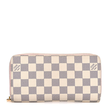 Louis Vuitton Damier Azur Zippy Wallet Rose Ballerine 1 of 8