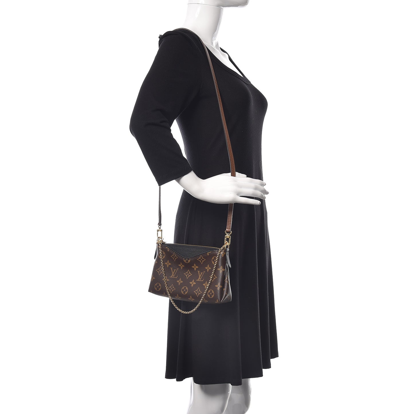 Monogram Pallas Clutch Black