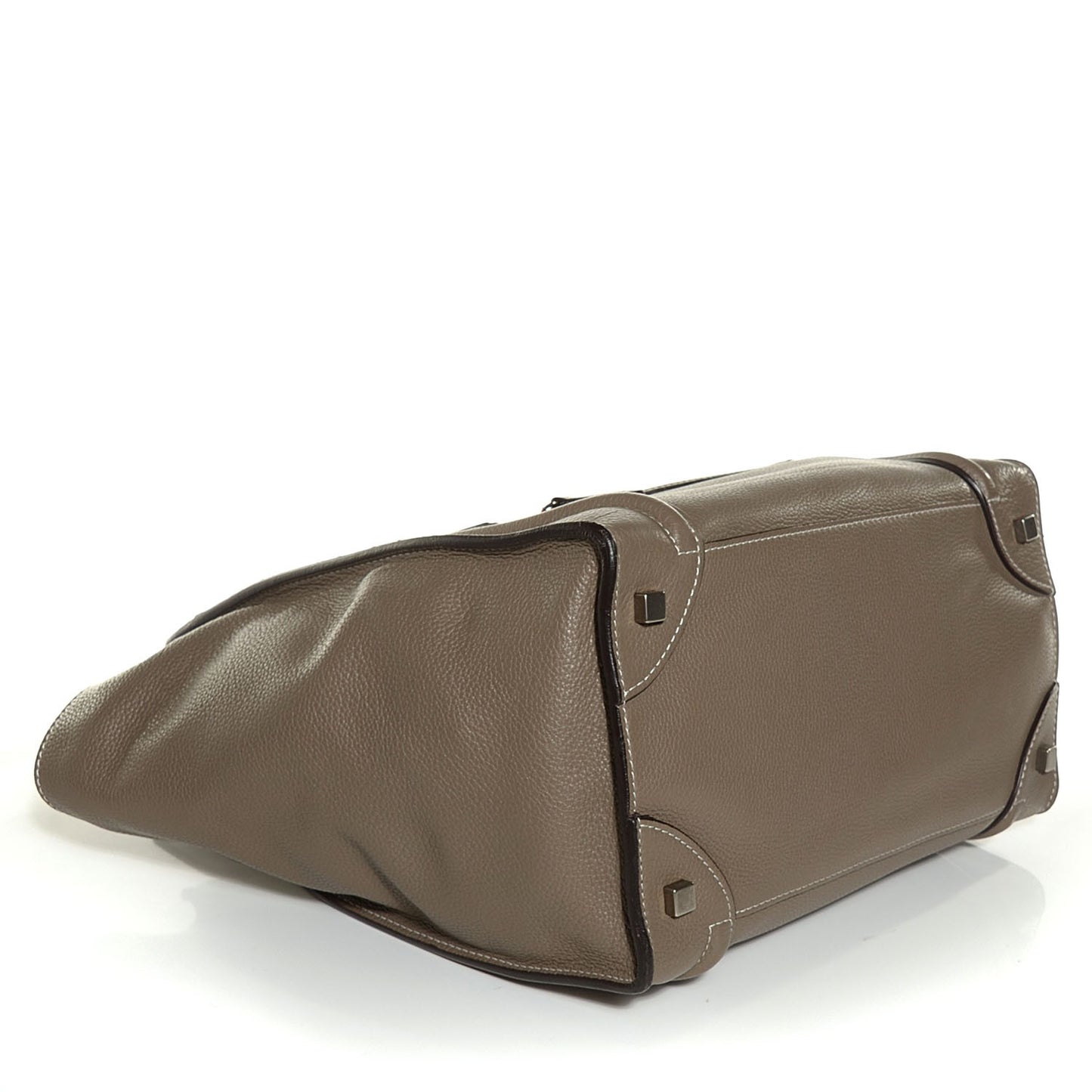 Drummed Calfskin Mini Luggage Souris