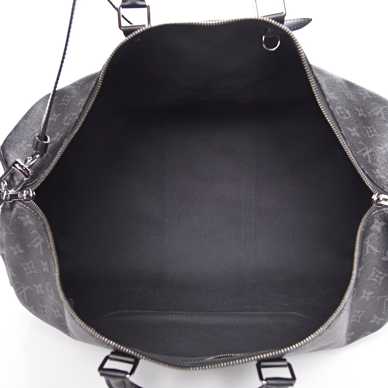 Louis Vuitton X FUJIWARA Monogram Eclipse Flash Fragment Keepall Bandouliere 55 5 of 14