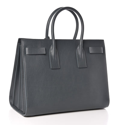 Saint Laurent Calfskin Sac De Jour Carryall Fog 3 of 10