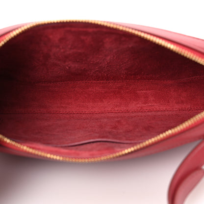 Celine Smooth Calfskin Cuir Triomphe Camera Shoulder Bag Lipstick 5 of 9