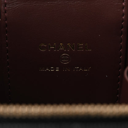 Chanel Caviar Quilted Mini Vanity Case With Chain Black 6 of 11