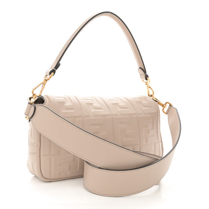 Fendi Nappa FF 1974 Embossed Baguette Camelia 3 of 13