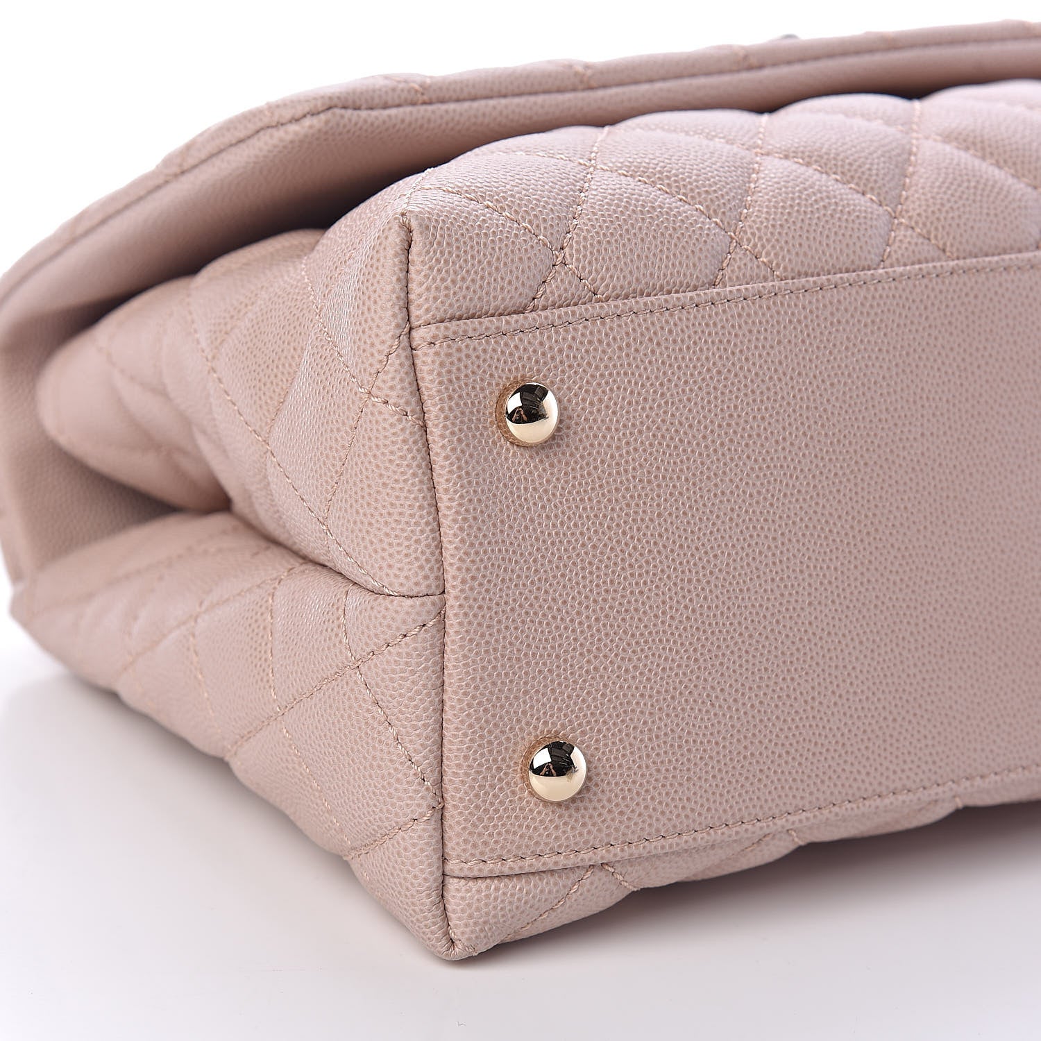 Chanel Caviar Quilted Small Coco Handle Flap Light Pink 9 of 10
