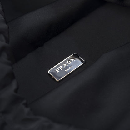 Prada Technical Nylon Double Buckle Backpack Black 7 of 10