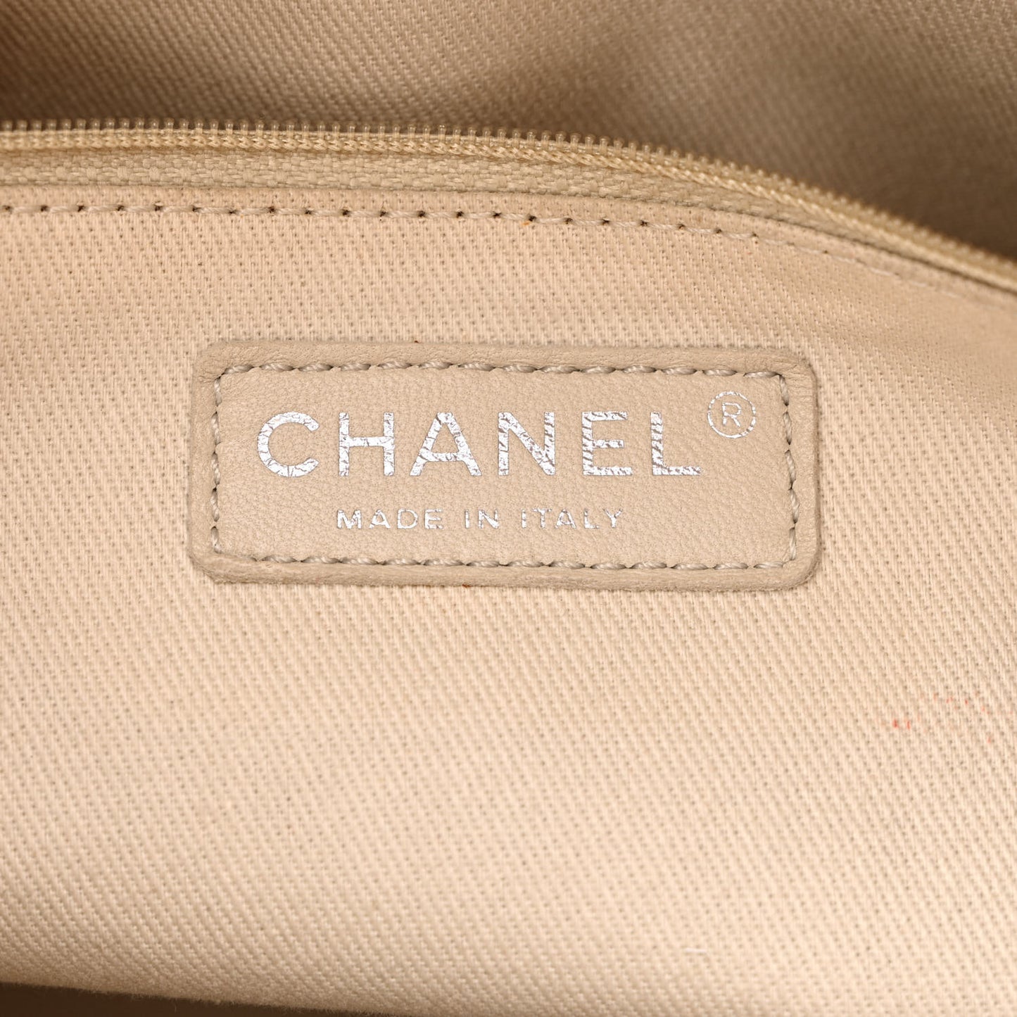 Grained Calfskin CC Pocket Tote Pink