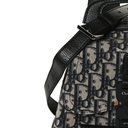 Christian Dior HOMME Oblique Calfskin Mens Mini Saddle Backpack Navy Blue 13 of 15
