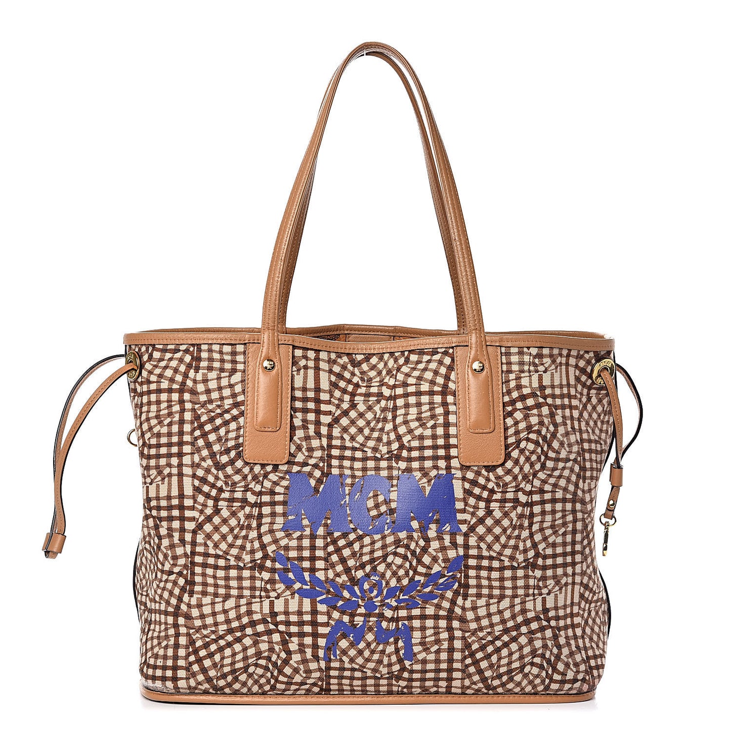 Visetos Medium Liz Reversible Shopper Tote Cognac