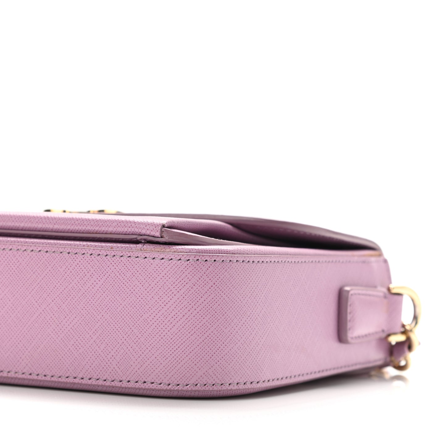 Saffiano Sandrine Shoulder Bag Purple