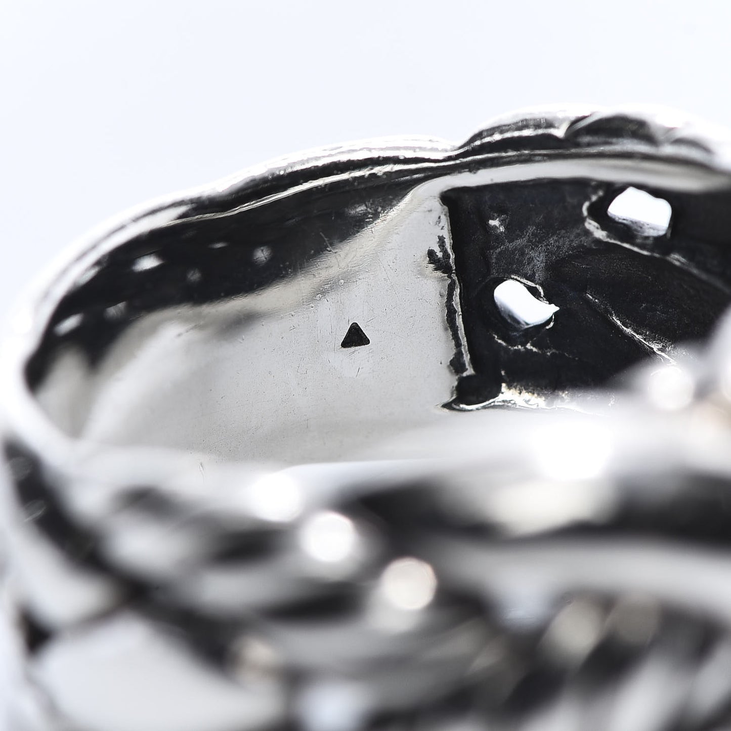 Sterling Silver Woven Cable Ring 54 7
