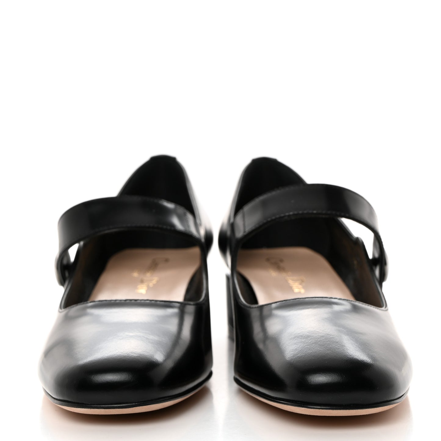 Brushed Calfskin Uniform 30mm Pumps 36.5 Black