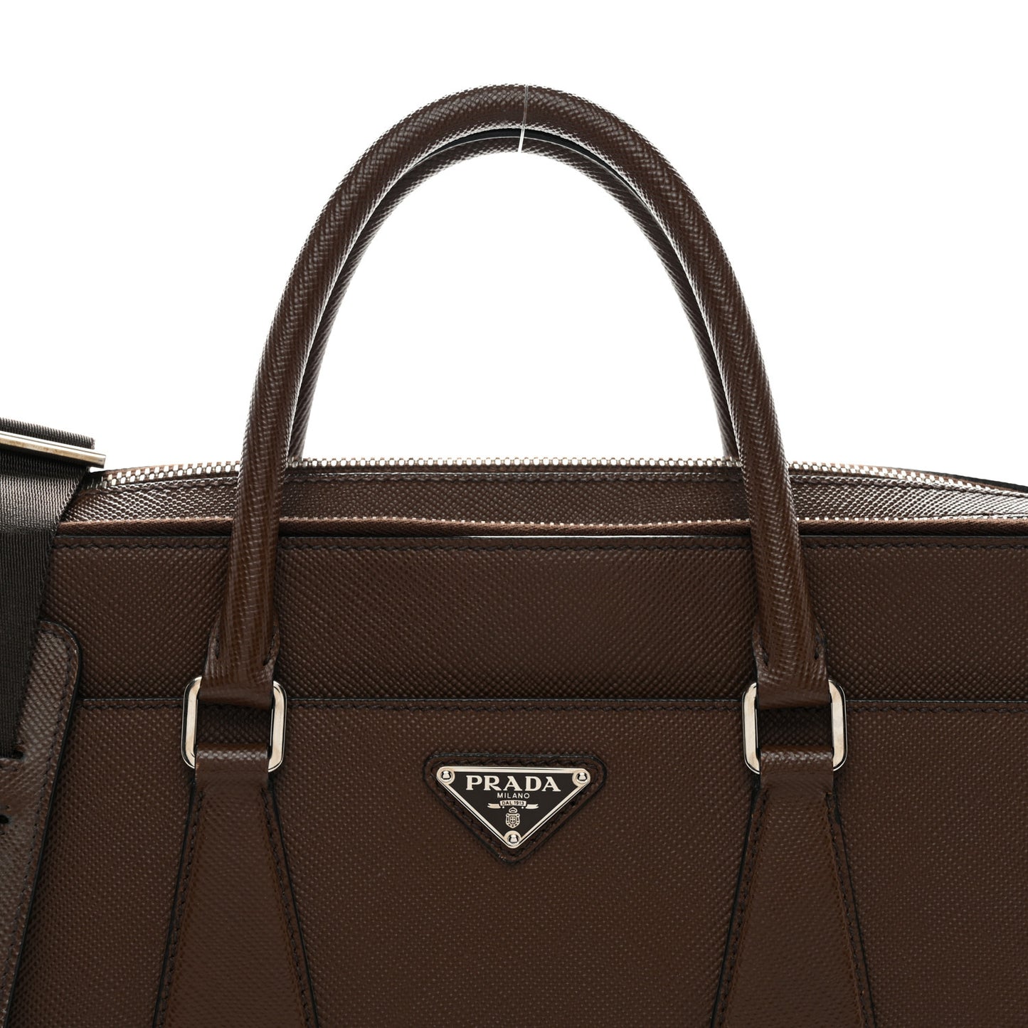 Saffiano Travel Briefcase Cacao