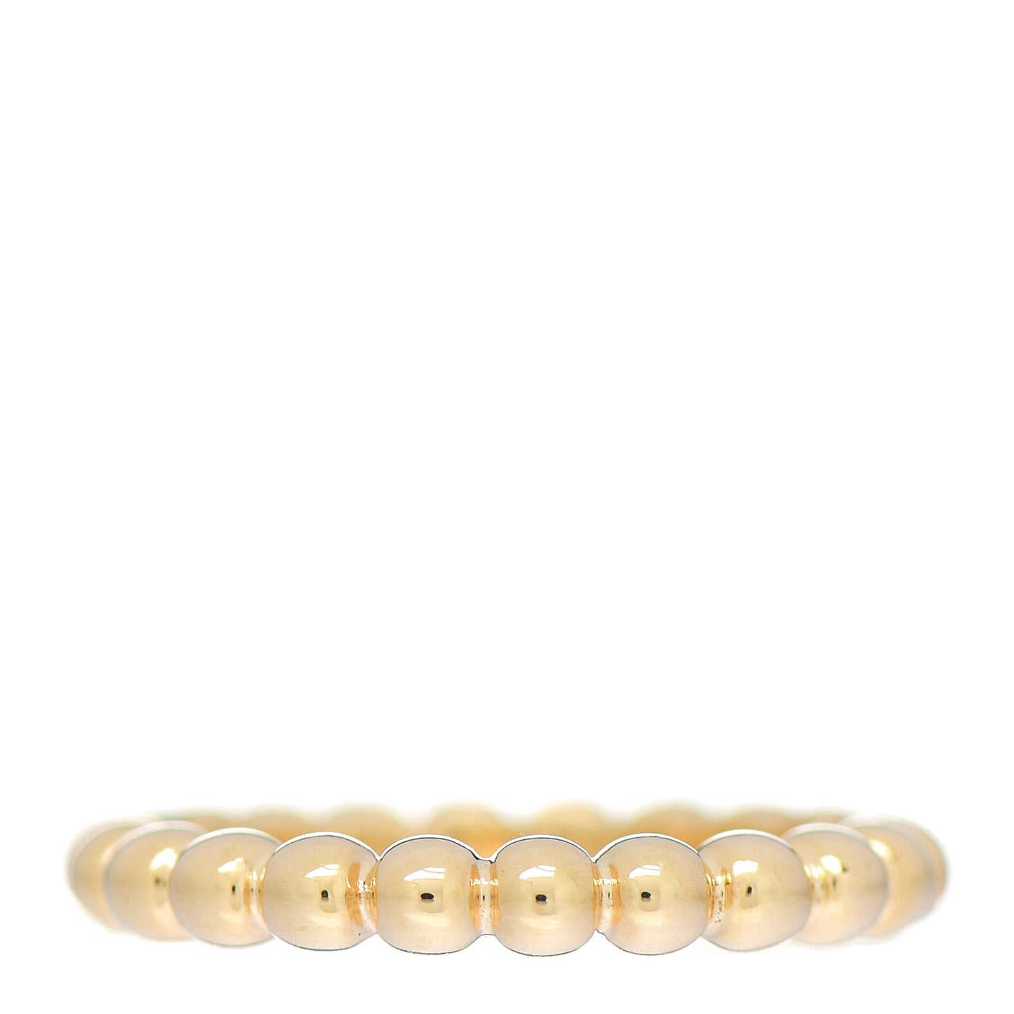18K Yellow Gold Medium Perlee Ring 49 5