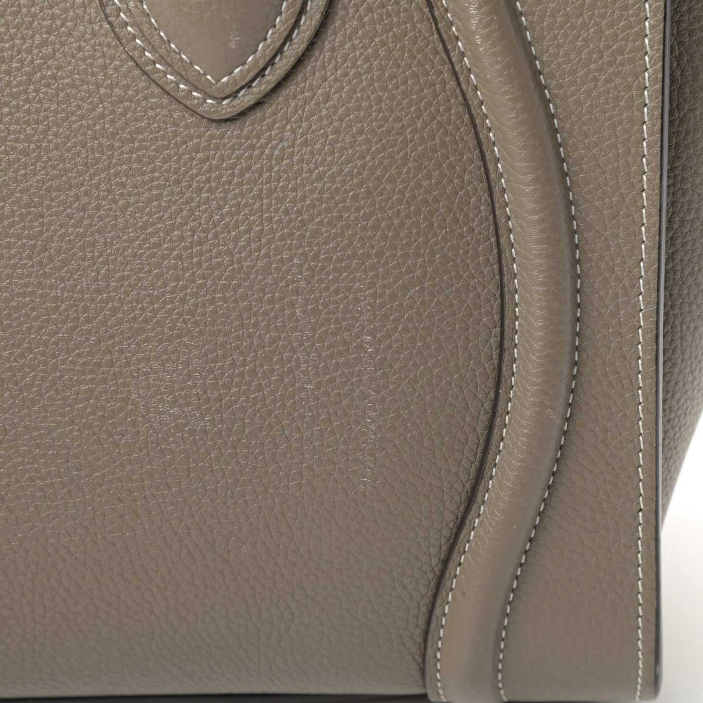 Drummed Calfskin Micro Luggage Souris