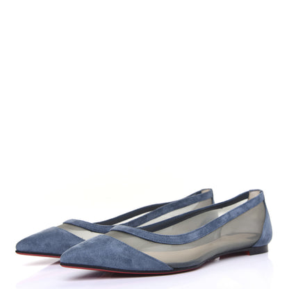Christian Louboutin Veau Velours Rete Galativi Flats 36.5 Version Tempete 2 of 11