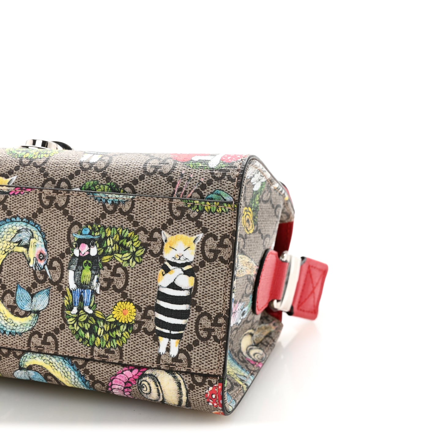 GG Supreme Monogram Childrens Bugs Print Shoulder Bag Multicolor