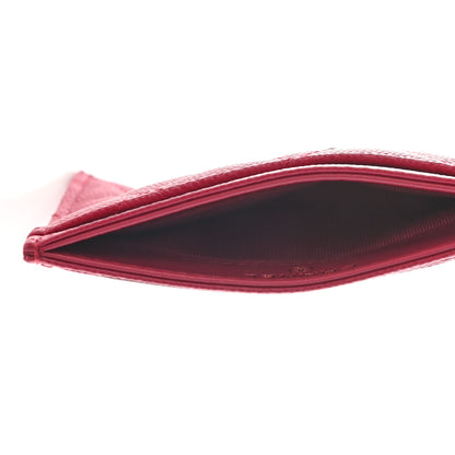 Chanel Caviar Quilted Card Holder Dark Pink 5 of 9
