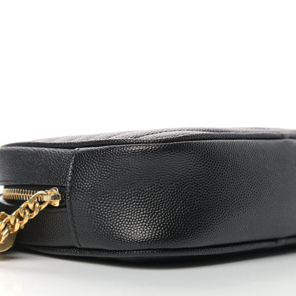 Saint Laurent Grain De Poudre Matelasse Monogram Mini Lou Camera Bag Black 8 of 10