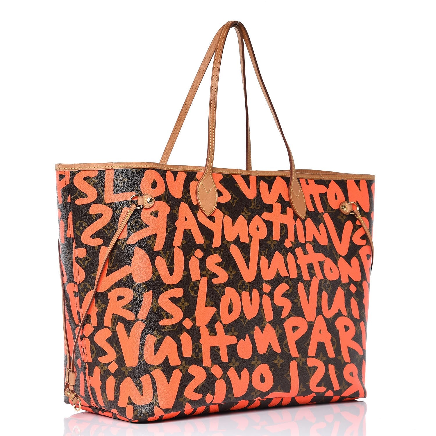 Louis Vuitton Monogram Graffiti Neverfull GM Orange 3 of 9
