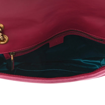 Gucci Velvet Matelasse Blind for Love Embroidered Medium GG Marmont Shoulder Bag Light Raspberry Rose Multicolor 5 of 10