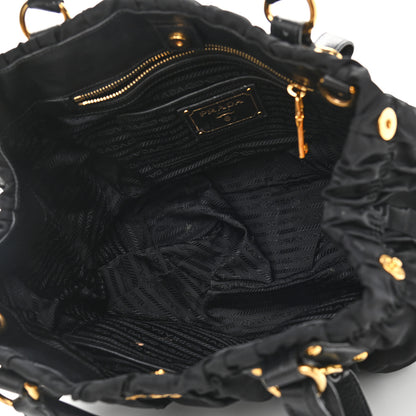 Prada Tessuto Nylon Gaufre Tote Black 4 of 12
