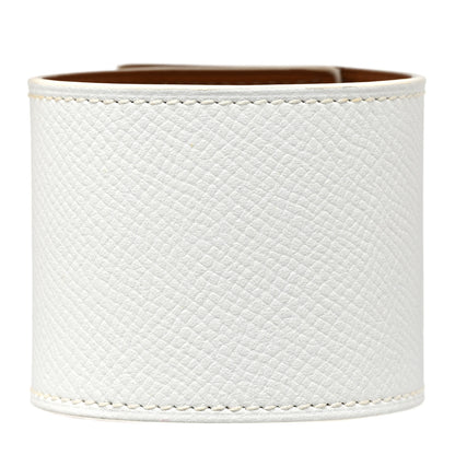 Hermes Epsom Kelly Dog Extreme Bracelet S White 3 of 6