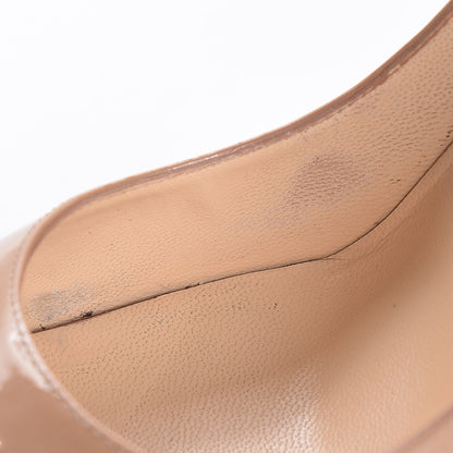 Christian Louboutin Patent Babel Clou 150 Platform Spikes Pumps 41 Nude Red 9 of 21