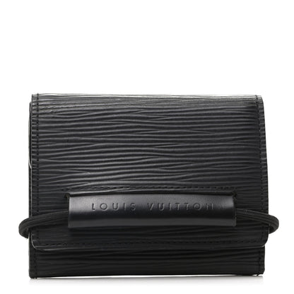 Louis Vuitton Epi Porte Monnaie Elastique Wallet Black 1 of 8