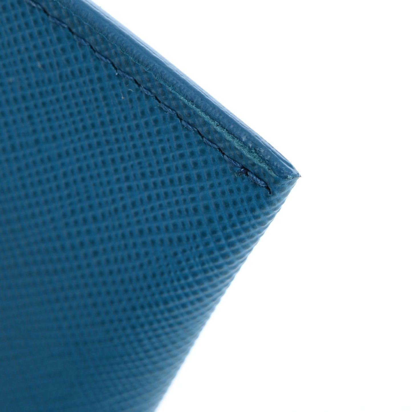 Saffiano Wave Flat Flap Wallet Celeste Voyage