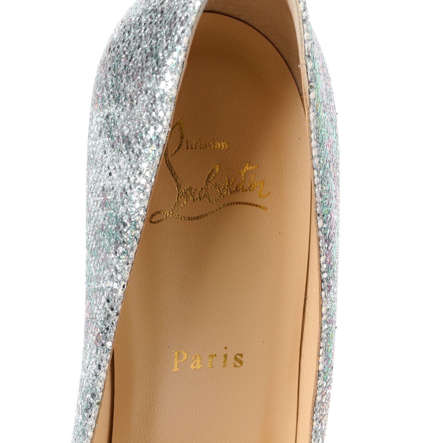 Glitter Solaria Specchio Fifi 100 Pumps 38.5 Multi Light Gold