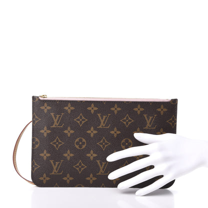 Louis Vuitton Monogram Neverfull MM GM Pochette Rose Ballerine 2 of 6