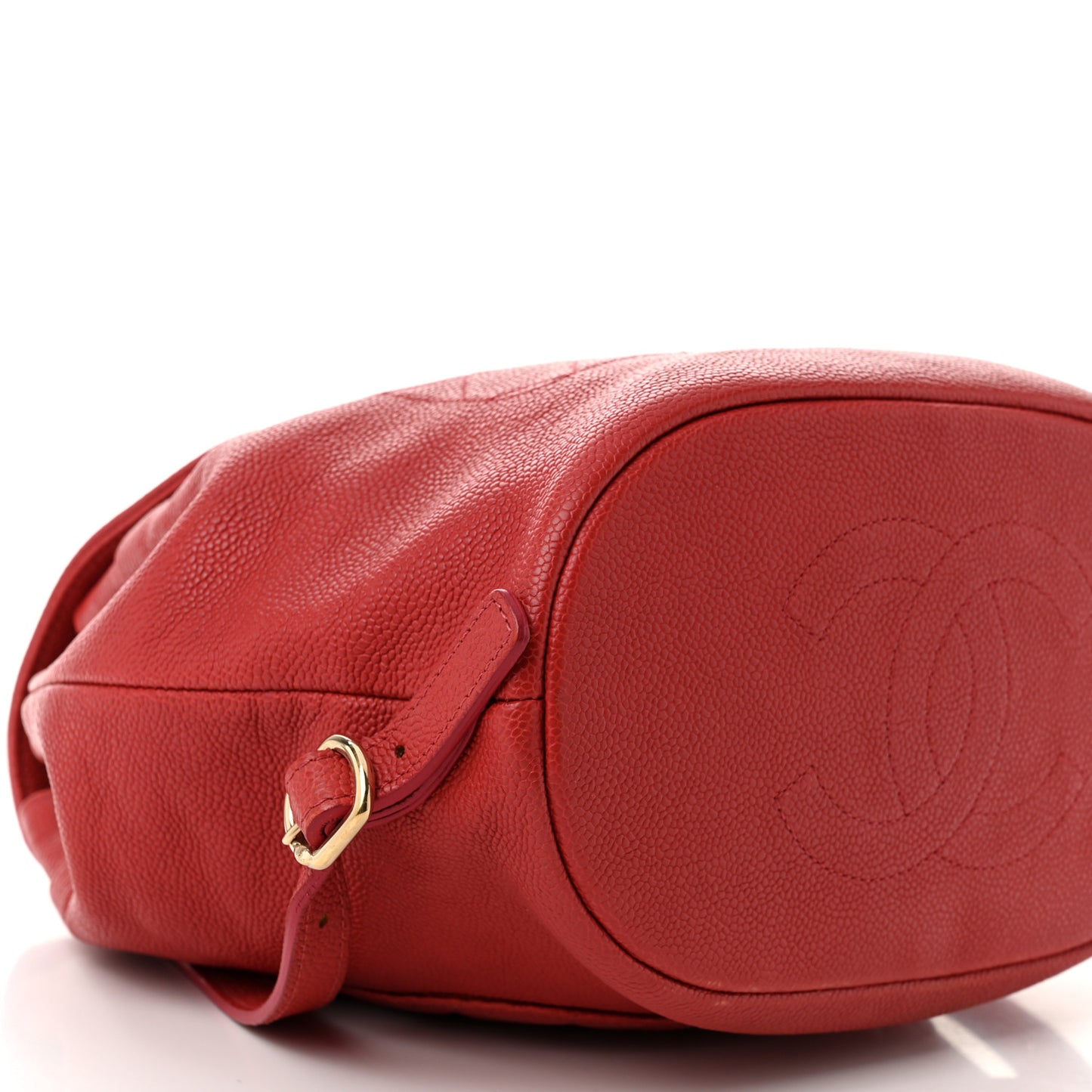 Caviar Quilted Backpack Red