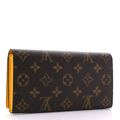 Louis Vuitton Monogram 2022 Christmas Animation Sarah Wallet Yellow 3 of 8